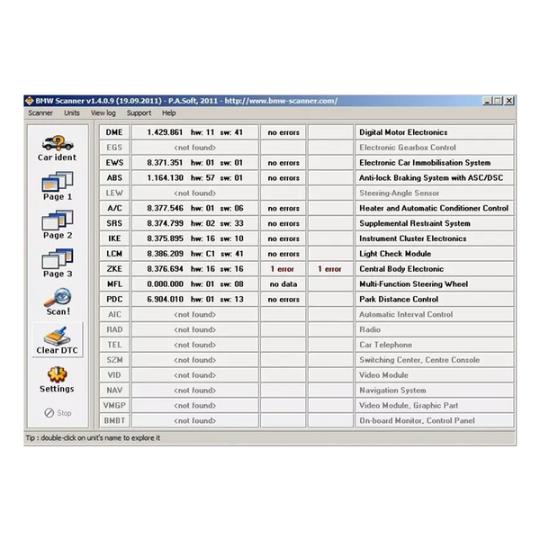 Автосканер BMW Scanner 1.4.0 BMW Scanner1.4.0 фото
